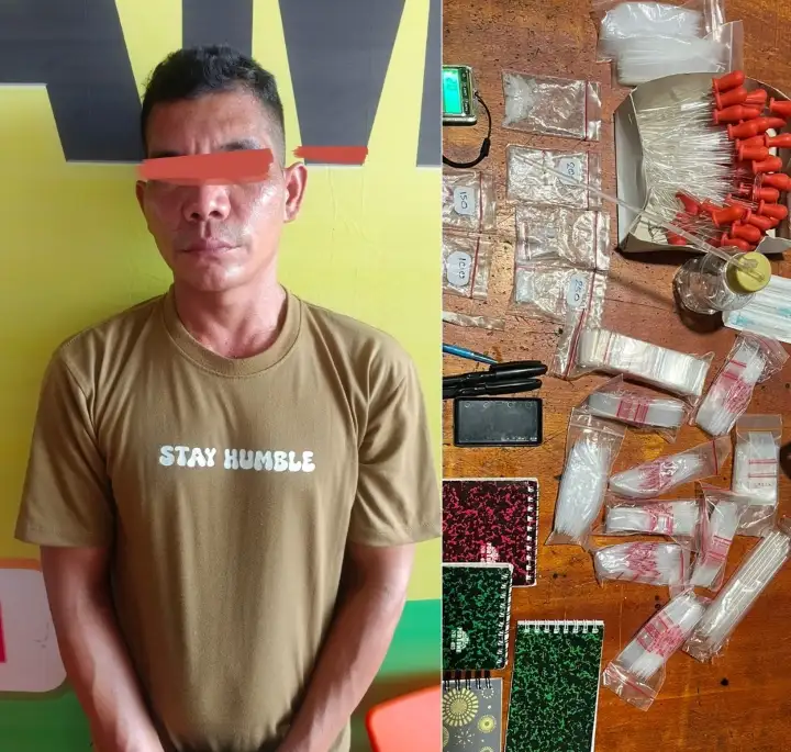 Sempat Kabur Lompat Ke Sungai Saat Digrebek, Bandar Sabu di Desa Pamah Akhirnya Ditangkap Di Aceh.