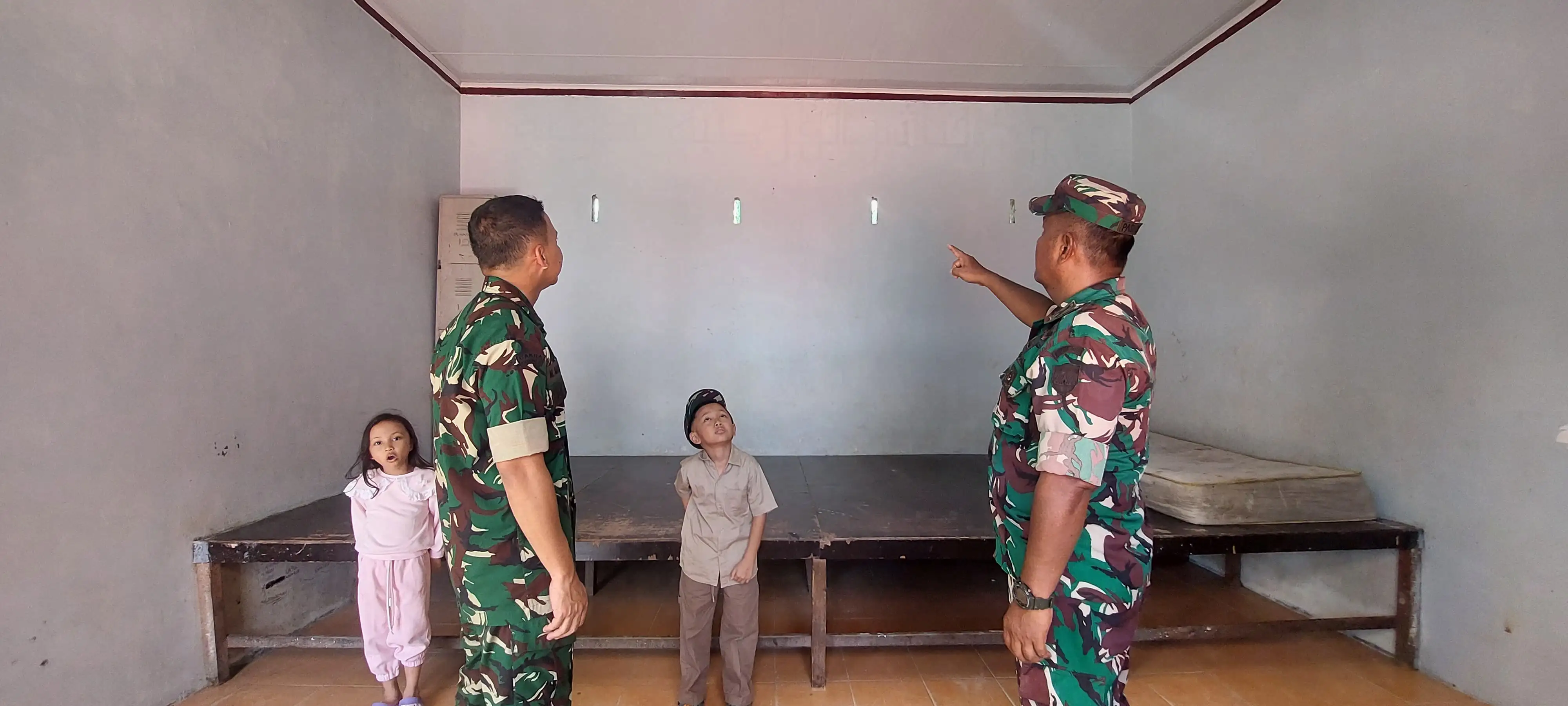 KASITER KOREM 022/PT LAKUKAN PENGECEKAN SASARAN LOMBA KARYA BAKTI DI PANTI ASUHAN ATRH. THOHIRIYAH.