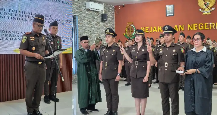 Segarkan Struktur Organisasi, Kajari Simalungun Lantik Tiga Pejabat Eselon V Baru