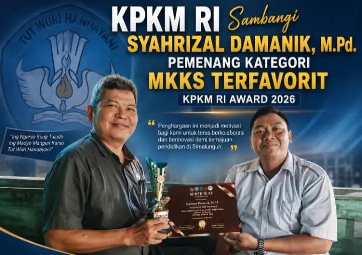 KPKM RI Sambangi Syahrizal Damanik, M.Pd., Pemenang Kategori MKKS Terfavorit KPKM RI Award 2026.
