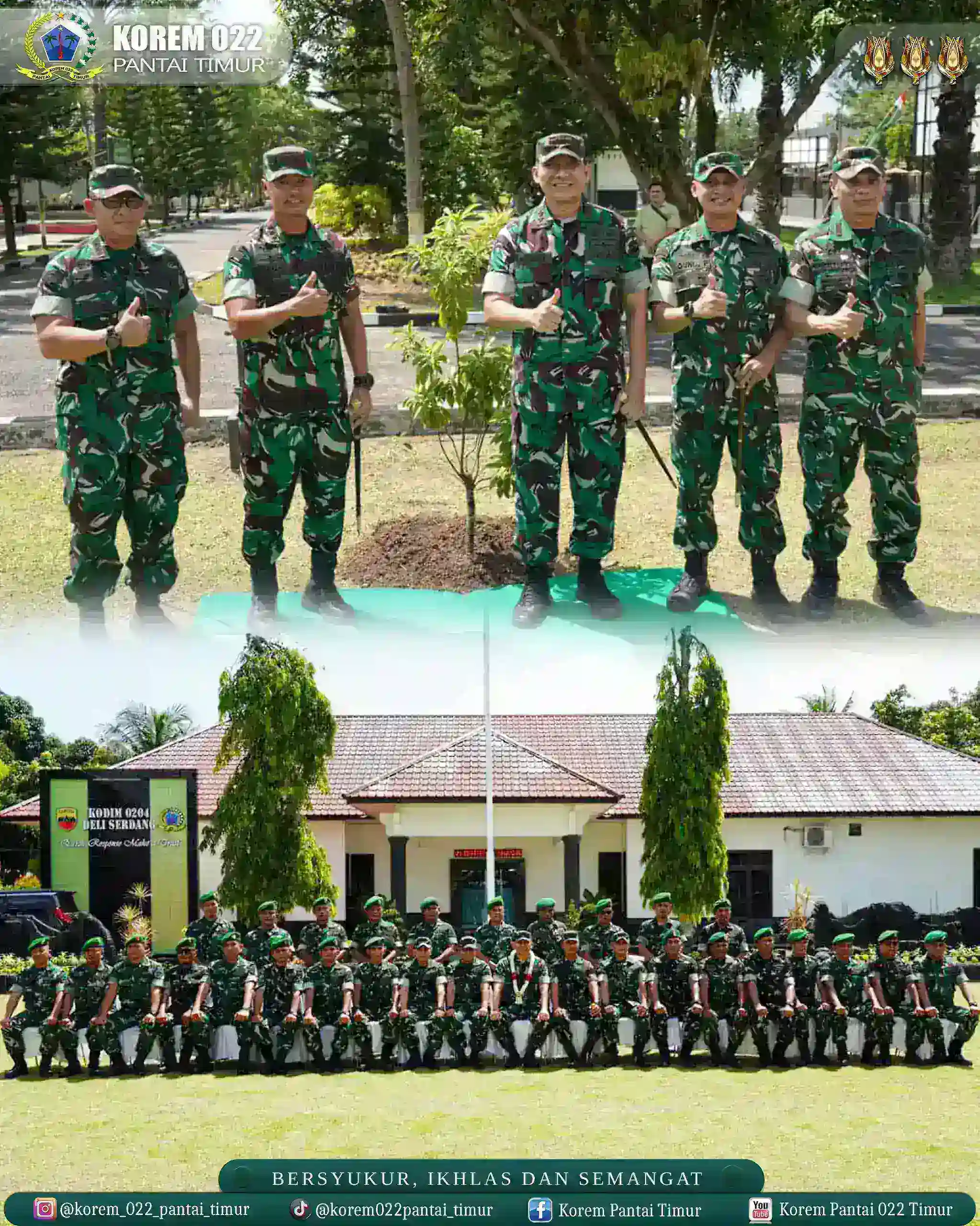 Danrem 022/PT Dampingi Pangdam I/BB Kunjungan Kerja Ke Kodim 0204/Deli Serdang.