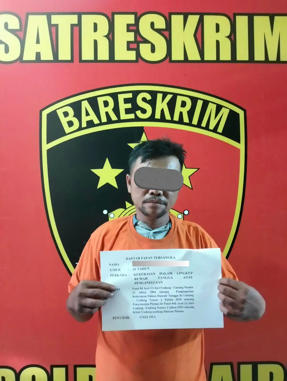Lakukan KDRT Hingga Lempar Buah Kelapa Kepada Istri, Pria D.i Lae Itam Diringkus Polres Dairi