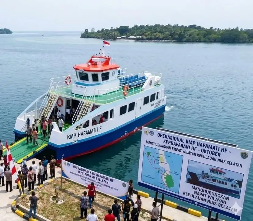 KMP Hafamati Ditargetkan Beroperasi Oktober, Hubungkan Empat Wilayah Kepulauan Nias Selatan