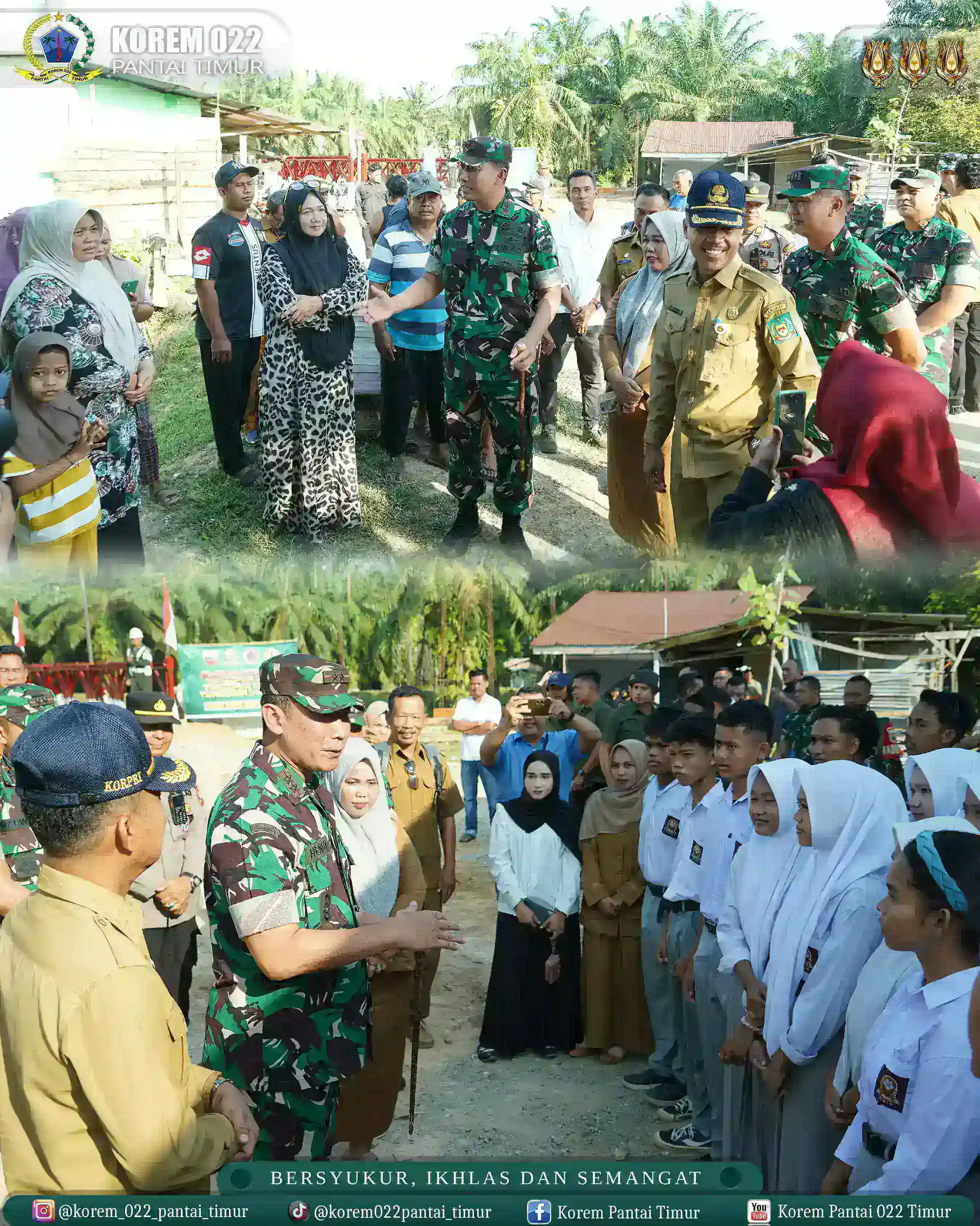 Masyarakat Apresiasi TNI AD, Pangdam I/BB Tinjau Jembatan Bailey Di Langkat.