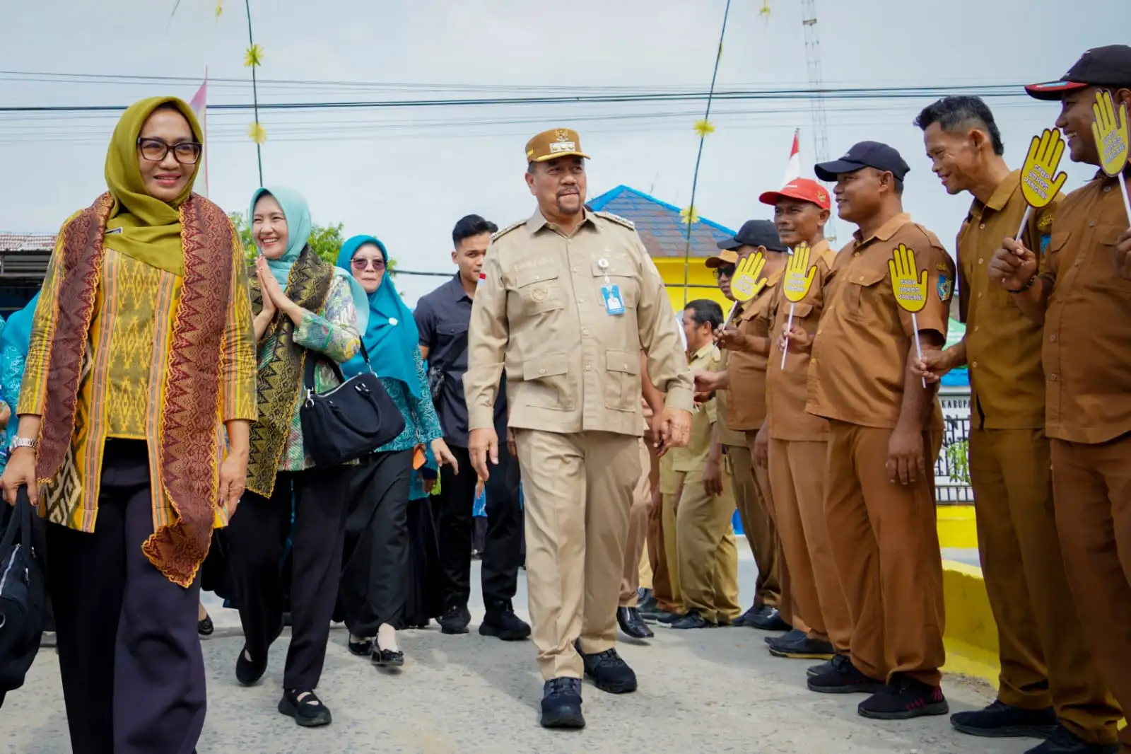 Bupati Batubara Sambut Tim Monitoring TP PKK Sumut di Desa Percontohan Aku Hatinya PKK