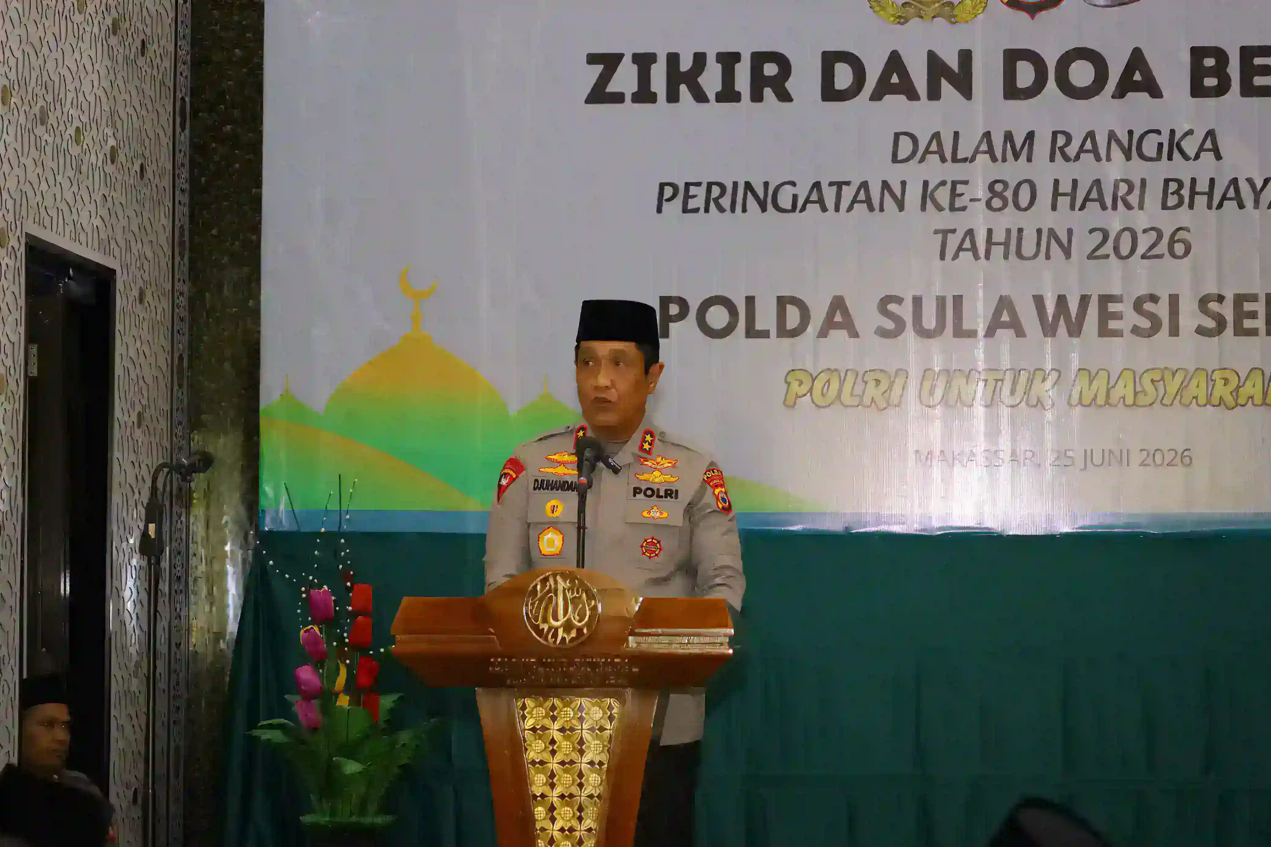 Perkuat Spirit Pengabdian, Polda Sulsel Gelar Dzikir dan Doa Bersama Peringati Hari Bhayangkara ke-80