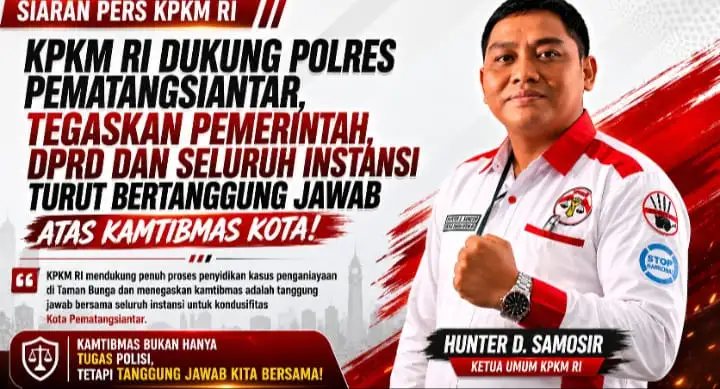 Dukung Penyidikan Polres Pematangsiantar, KPKM RI Tegaskan Kamtibmas Bukan Hanya Tanggung Jawab Polisi, Seluruh Instansi Harus Dievaluasi