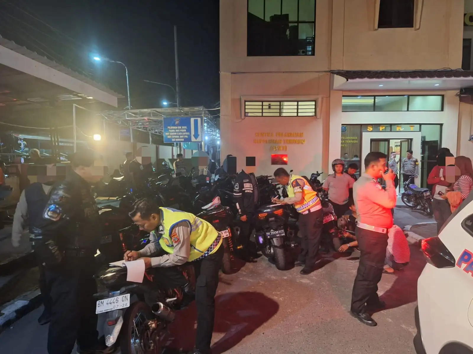 22 Unit Knalpot Brong Diamankan Polres Samosir, Razia Digelar Hingga Minggu Dini Hari