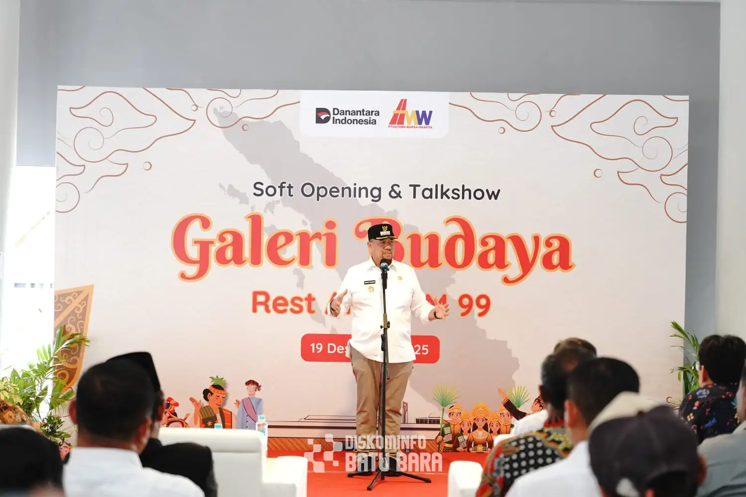 Bupati Batu Bara Hadiri Soft Opening dan Talk Show Galeri Budaya di Rest Area KM 99 Tol Kutepat