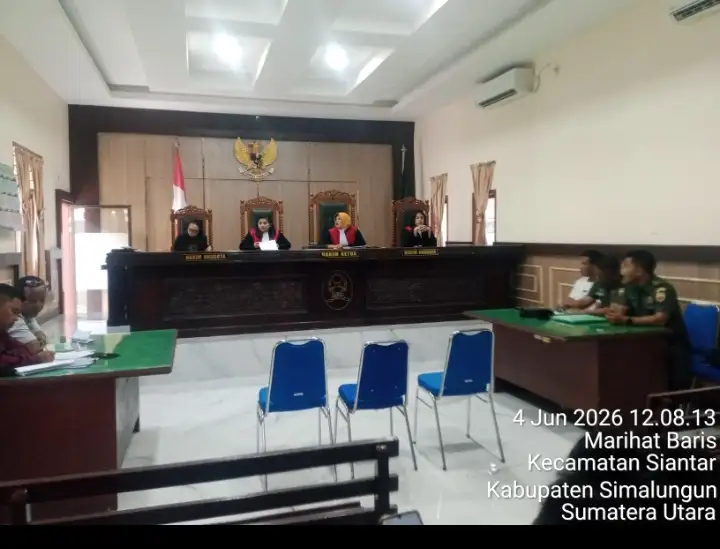 DUGAAN PENGALIHAN JAMINAN FIDUSIA LIBATKAN OKNUM TNI, GUGATAN Rp300 JUTA BERGULIR DI PN. SIMALUNGUN.
