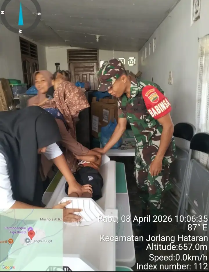Sentuhan Babinsa Di Posyandu Nusa Indah, Wujud Nyata Kepedulian untuk Ibu Dan Balita.