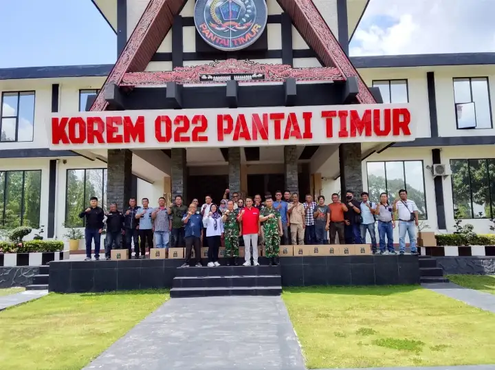 Silaturahmi Danrem 022/Pantai Timur Bersama Insan Pers, Perkuat Sinergi Dengan Media.