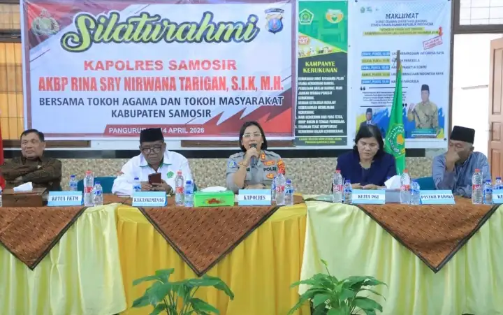 Polres Samosir Gandeng Tokoh Agama Dan Masyarakat, Perkuat Pembinaan Generasi Muda Serta Keamanan Daerah